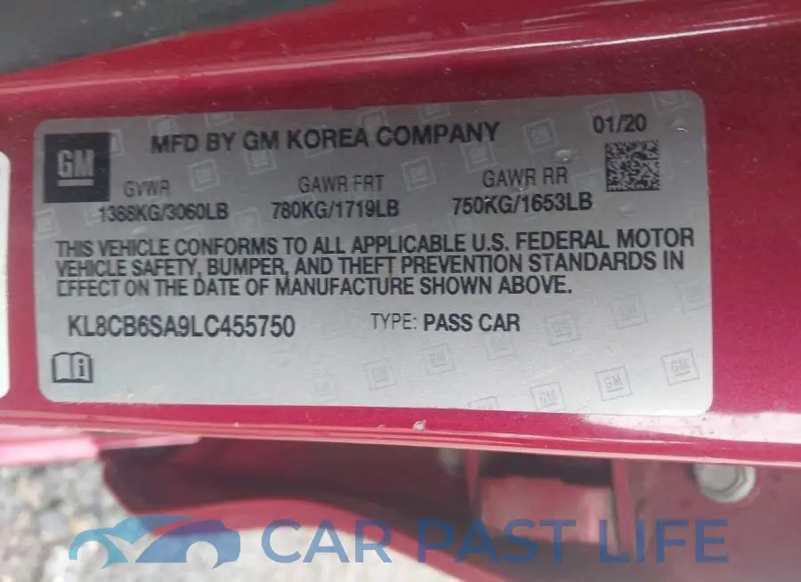 KL8CB6SA9LC455750# 9