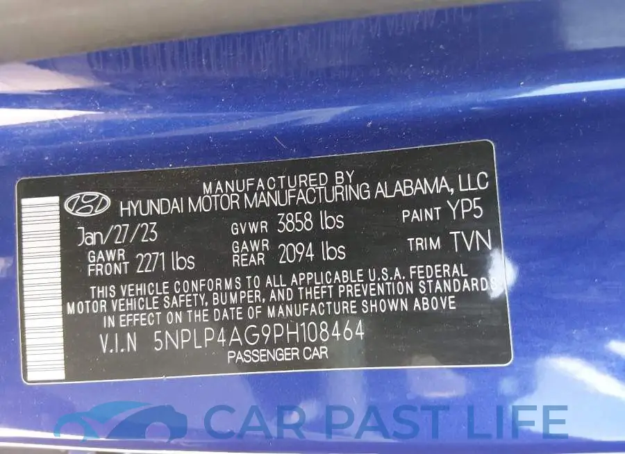 5NPLP4AG9PH108464# 9