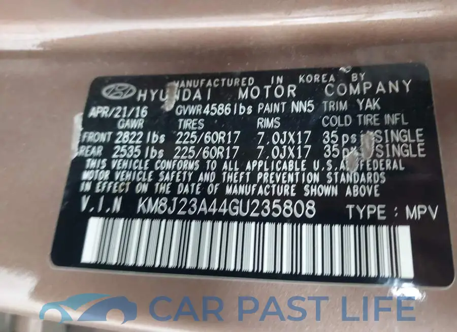 KM8J23A44GU235808# 9