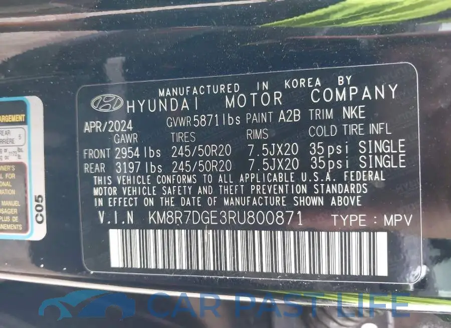 KM8R7DGE3RU800871# 9