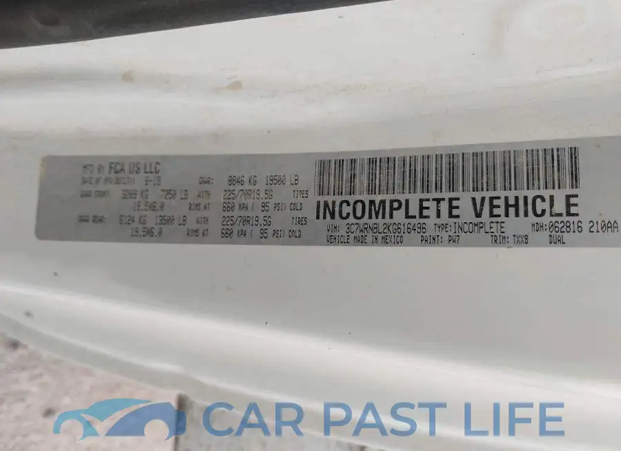 3C7WRNBL2KG616496# 9