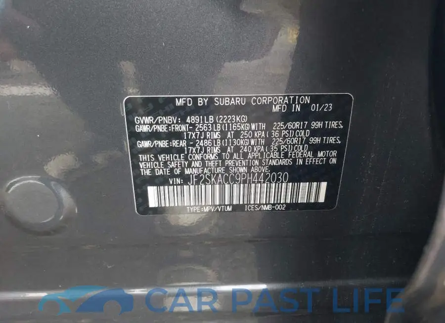JF2SKACC9PH442030# 9