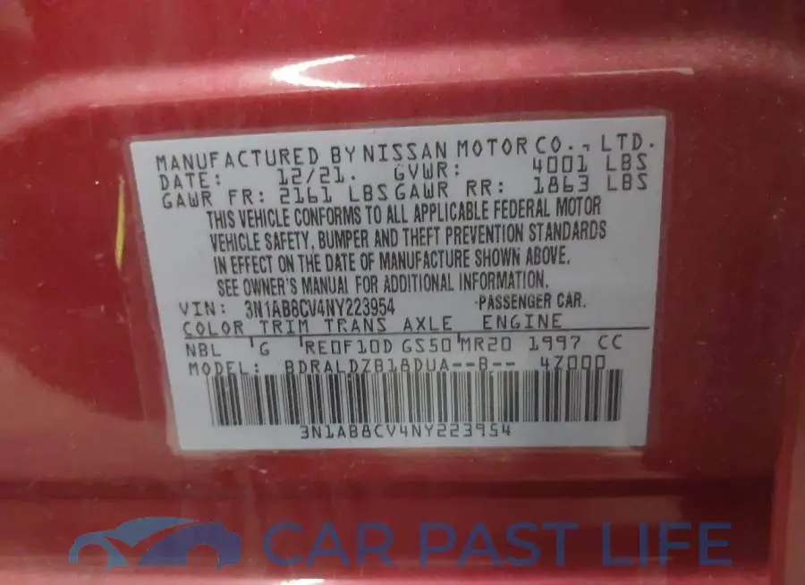 3N1AB8CV4NY223954# 9