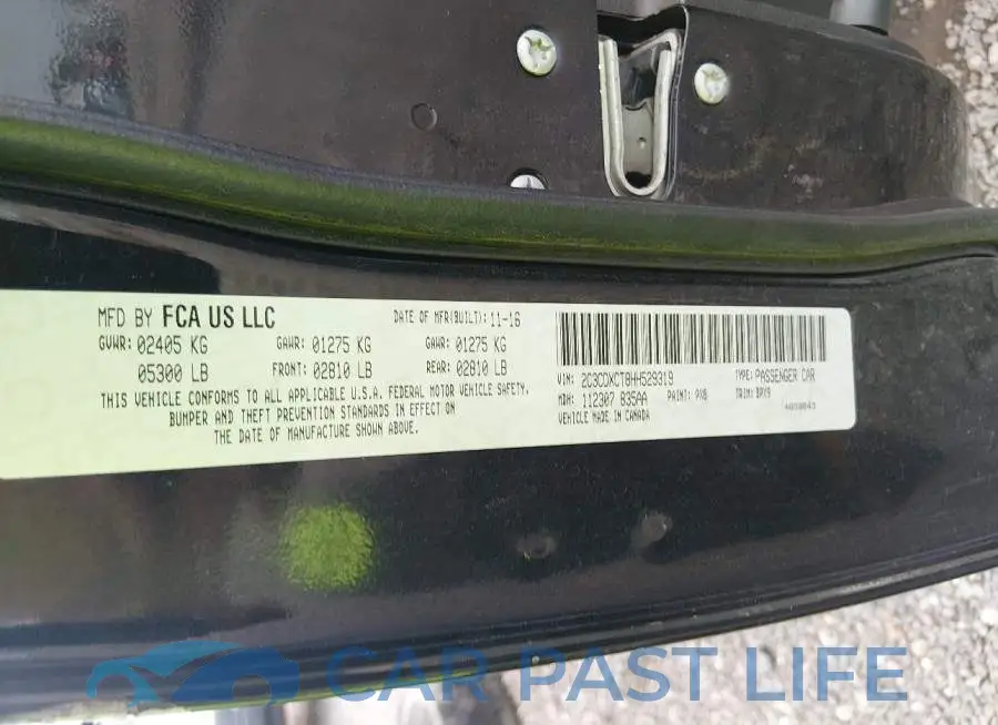 2C3CDXCT8HH529319# 9