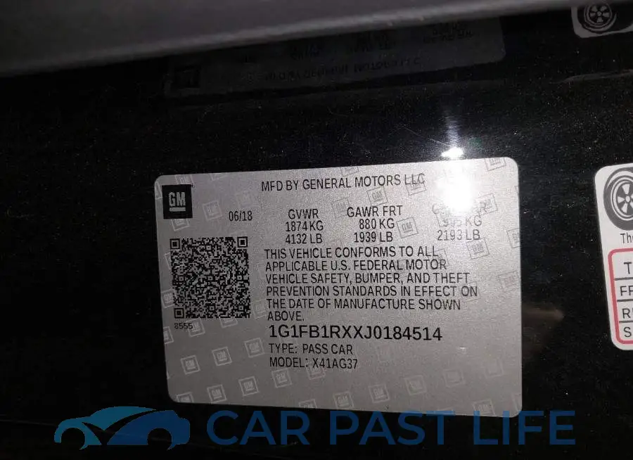 1G1FB1RXXJ0184514# 9