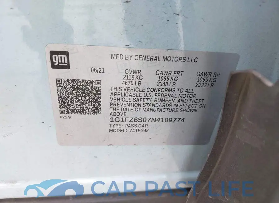 1G1FZ6S07N4109774# 9
