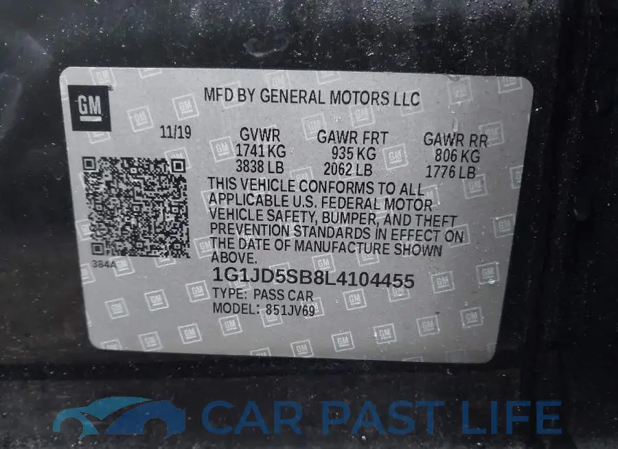 1G1JD5SB8L4104455# 9