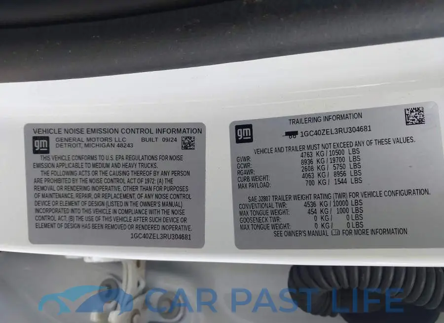 1GC40ZEL3RU304681# 9