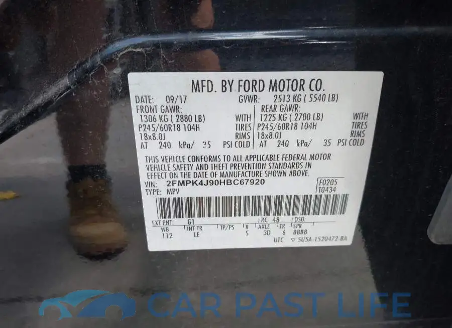 2FMPK4J90HBC67920# 9