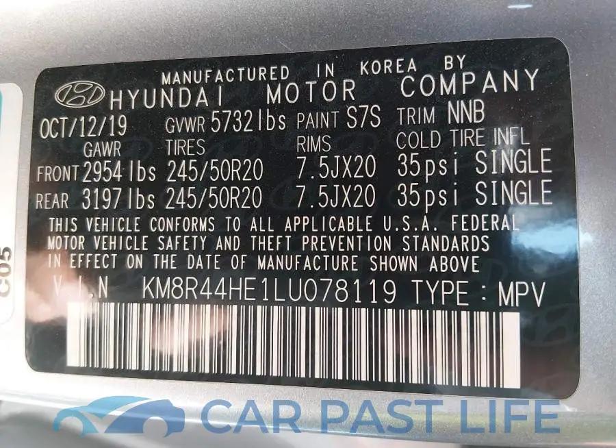 KM8R44HE1LU078119# 9