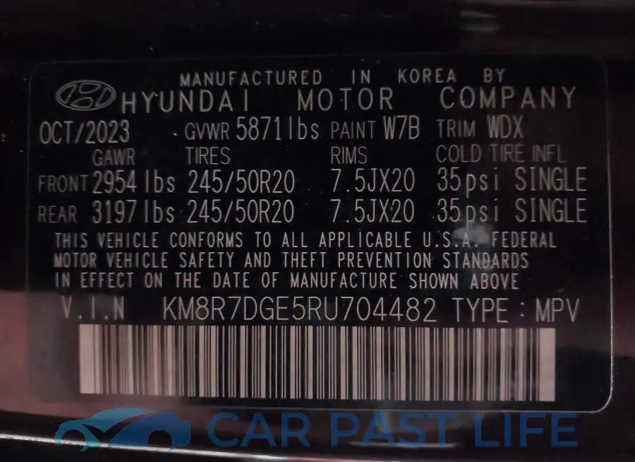 KM8R7DGE5RU704482# 9