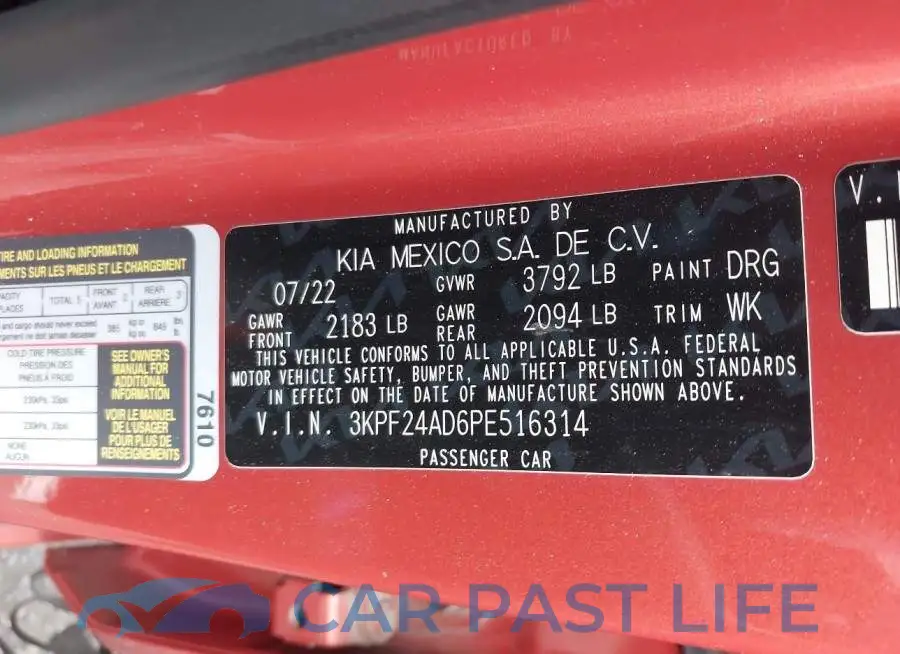 3KPF24AD6PE516314# 9