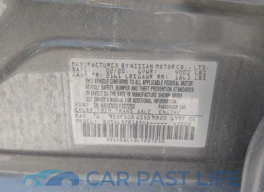 3N1AB8CV3LY227250# 9