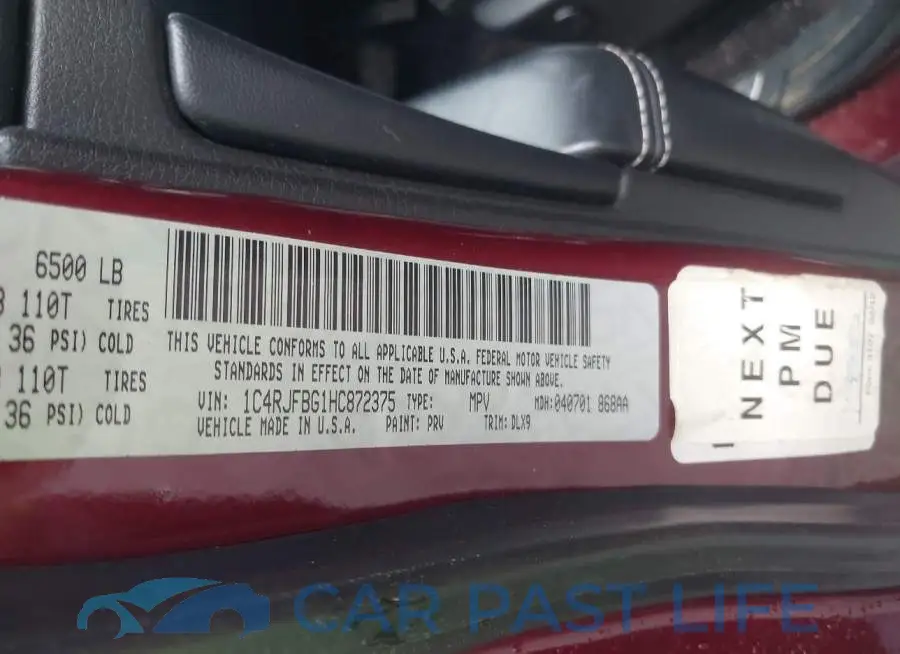 1C4RJFBG1HC872375# 9