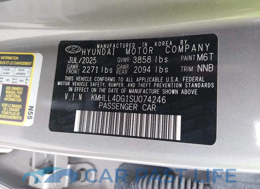 KMHLL4DG1SU074246# 9