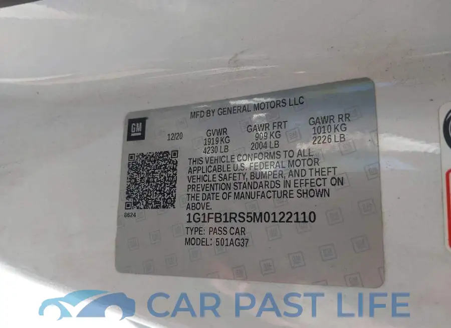 1G1FB1RS5M0122110# 9