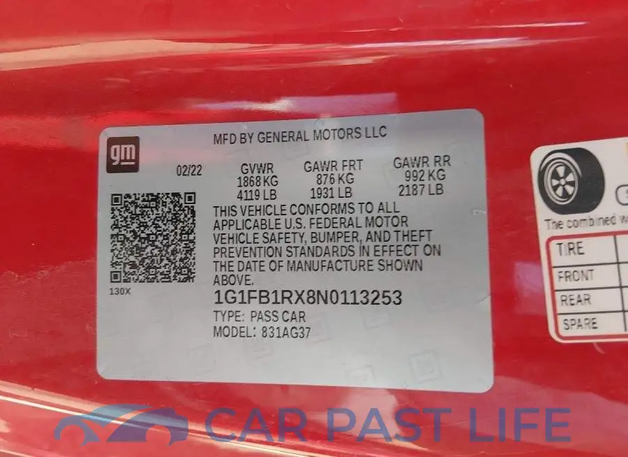 1G1FB1RX8N0113253# 9