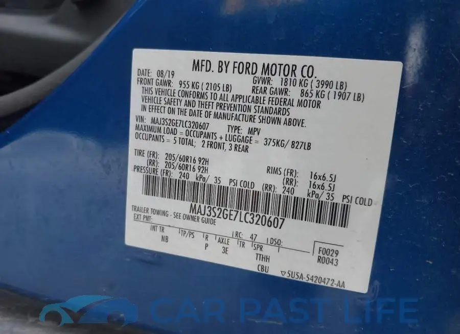 MAJ3S2GE7LC320607# 9