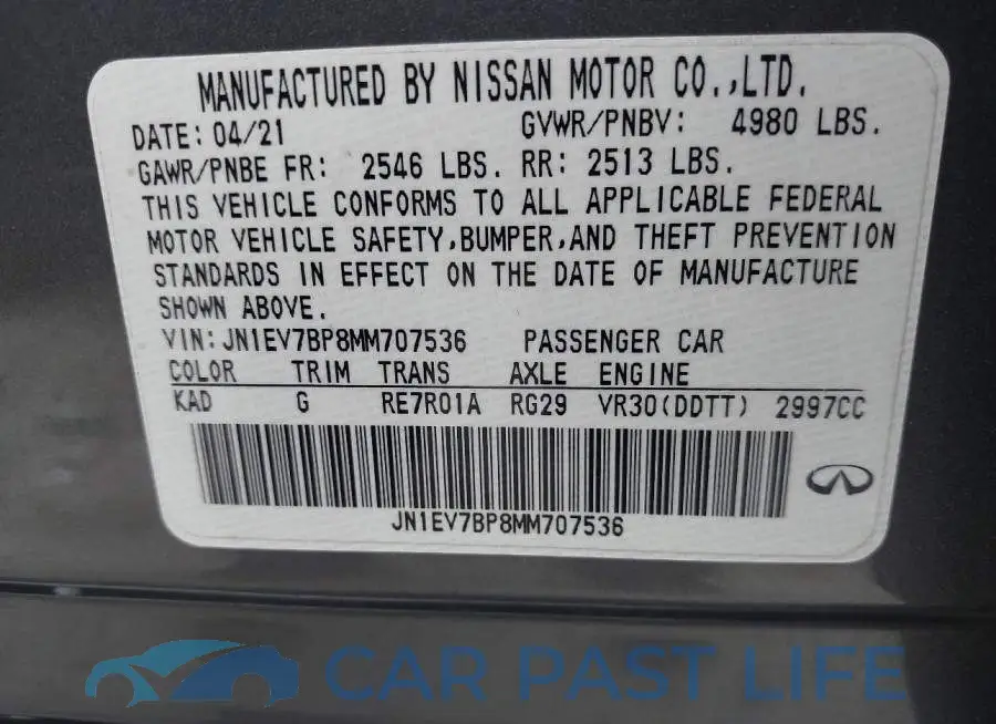 JN1EV7BP8MM707536# 9