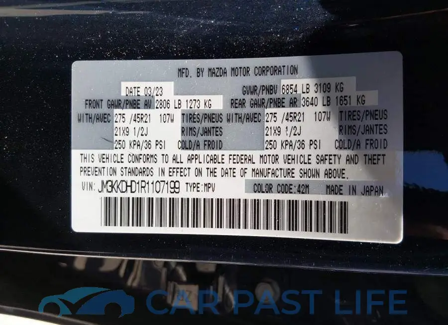 JM3KKDHD1R1107199# 9