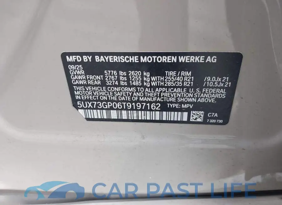 5UX73GP06T9197162# 9