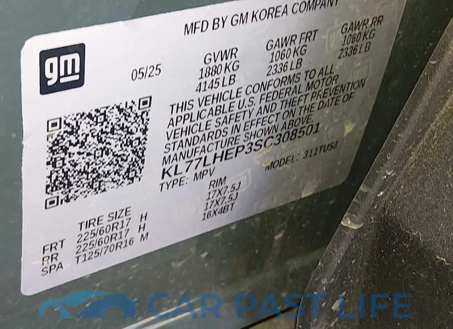 KL77LHEP3SC308501# 9