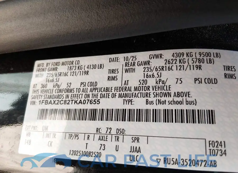 1FBAX2C82TKA07655# 9