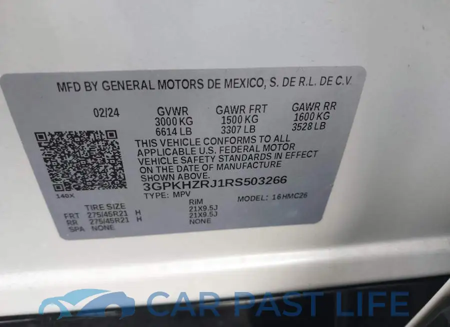 3GPKHZRJ1RS503266# 9