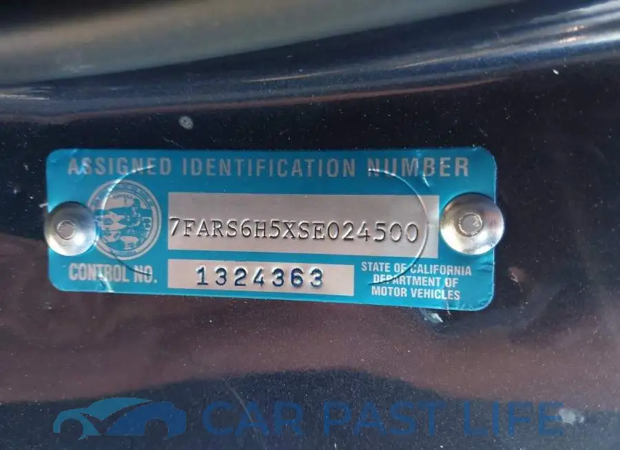 7FARS6H5XSE024500# 9