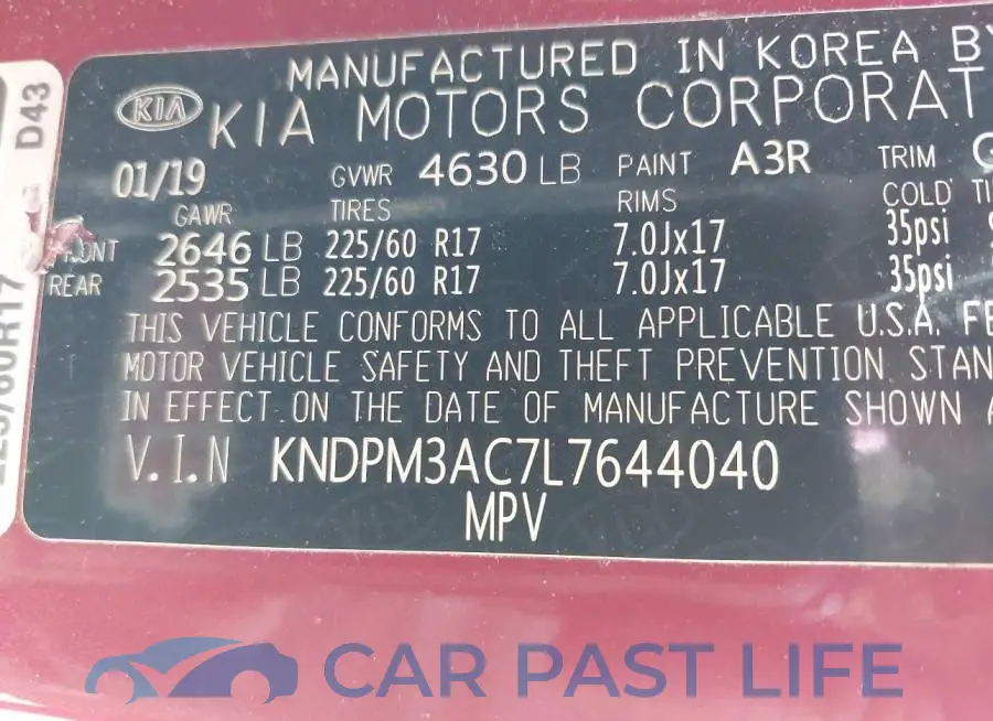 KNDPM3AC7L7644040# 9
