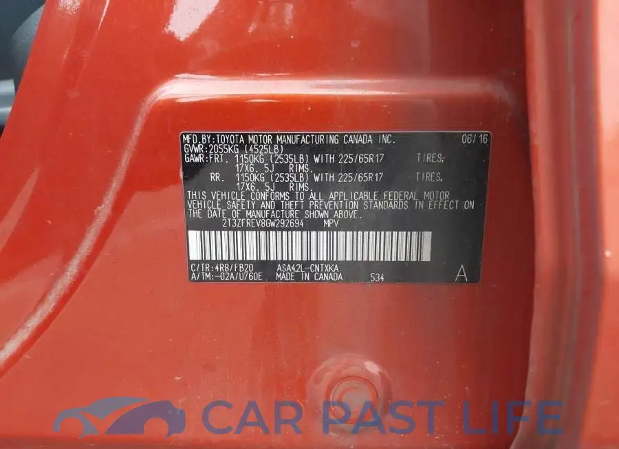 2T3ZFREV8GW292694# 9