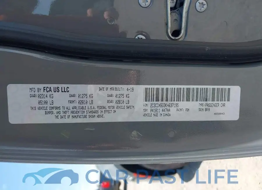 2C3CDXBG3KH637195# 9