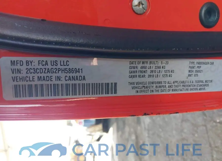 2C3CDZAG2PH586941# 9