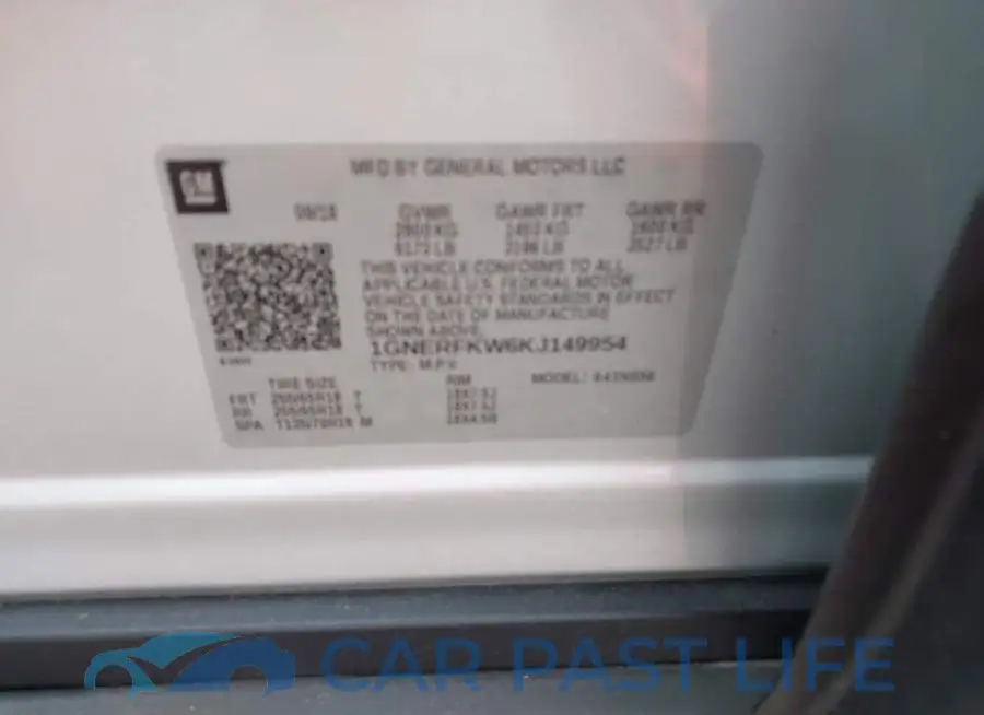 1GNERFKW6KJ149954# 9