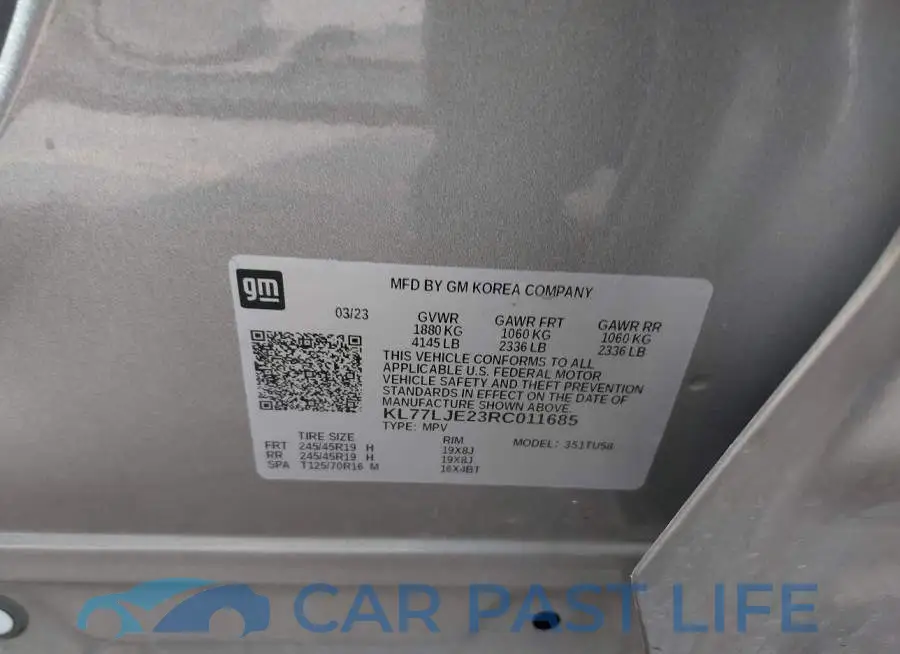 KL77LJE23RC011685# 9