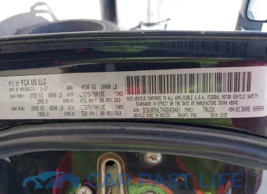 3C6UR5HL7HG643401# 9