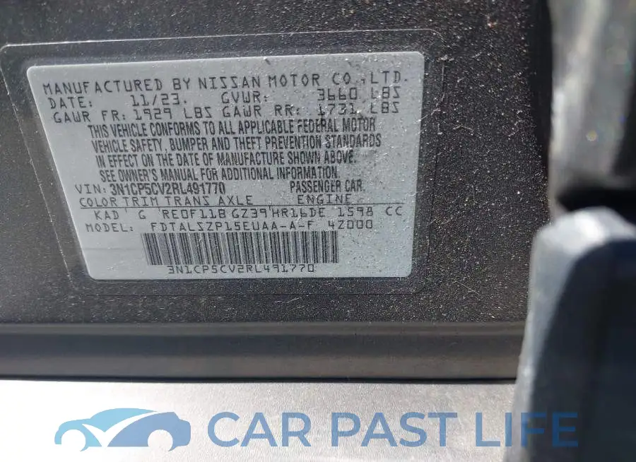 3N1CP5CV2RL491770# 9