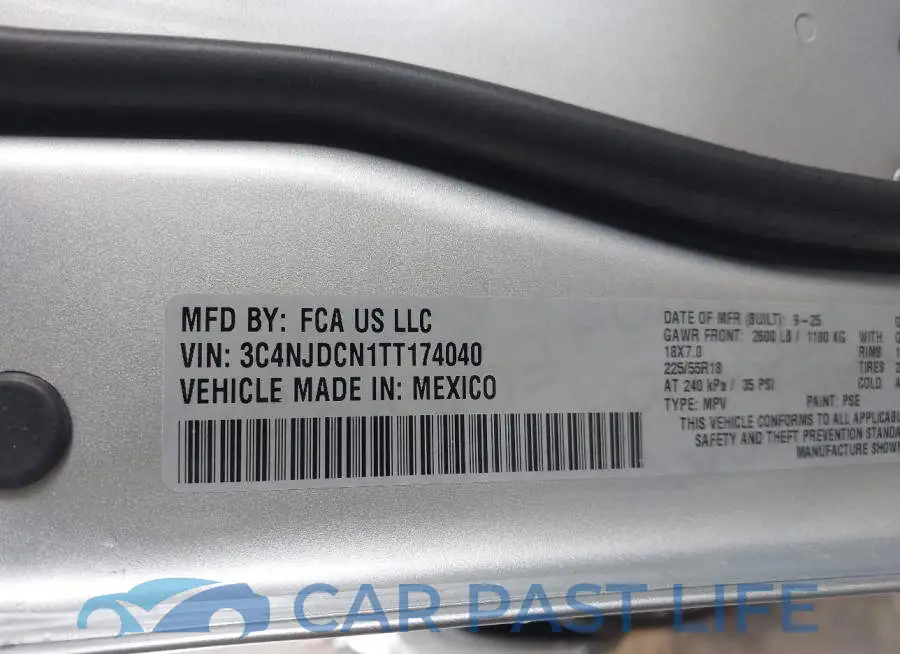3C4NJDCN1TT174040# 9