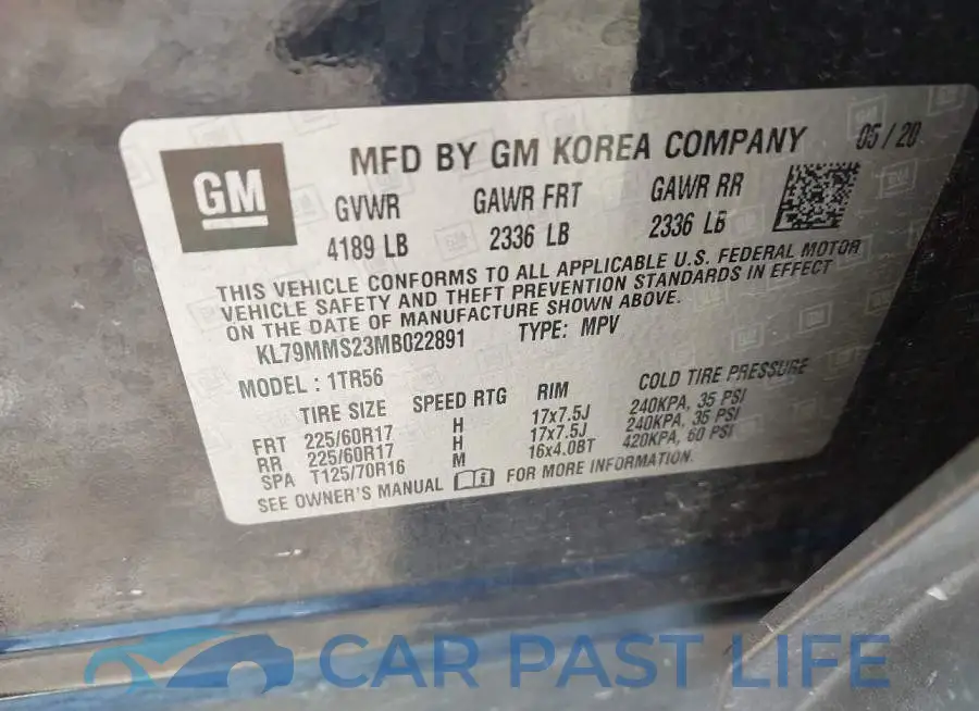 KL79MMS23MB022891# 9