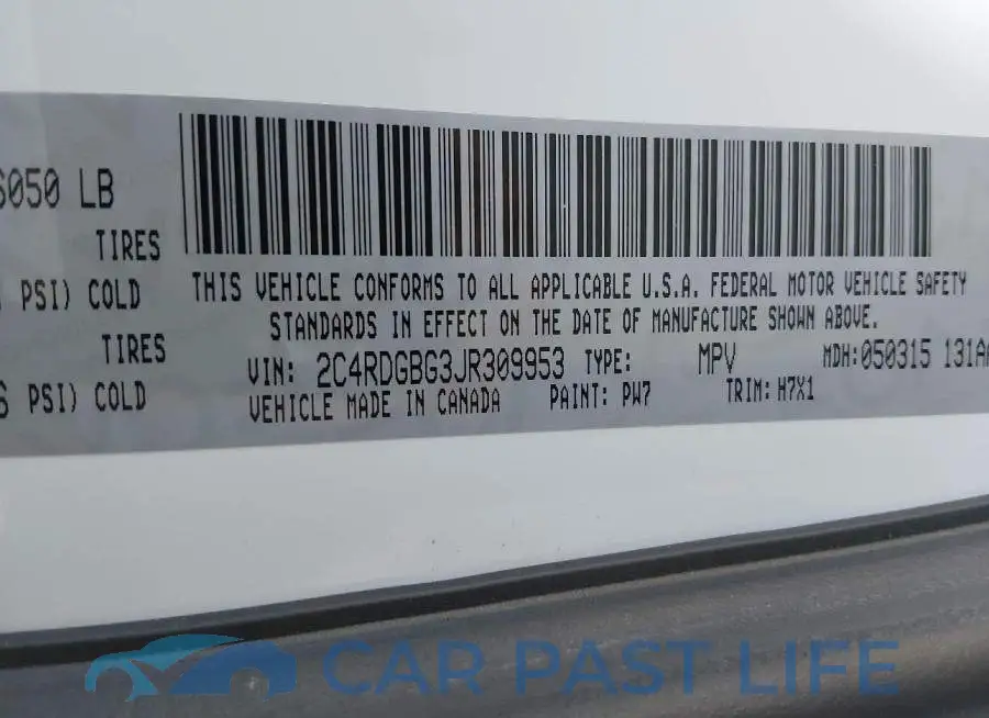 2C4RDGBG3JR309953# 9