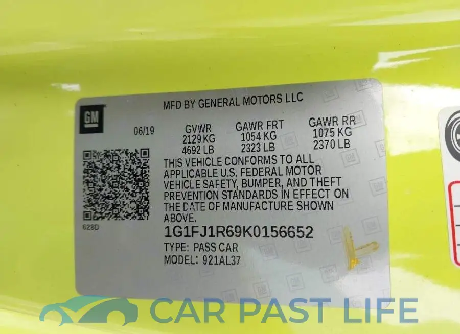 1G1FJ1R69K0156652# 9