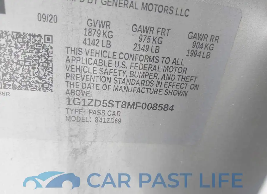 1G1ZD5ST8MF008584# 9