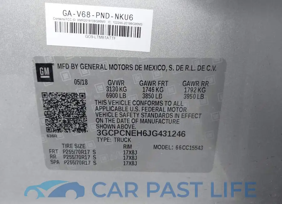 3GCPCNEH6JG431246# 9