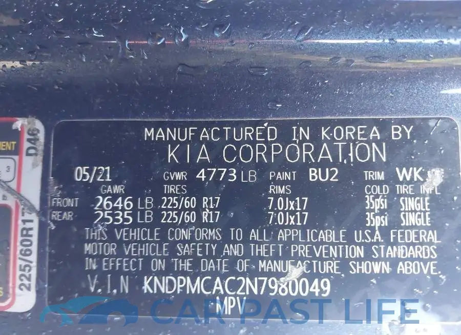 KNDPMCAC2N7980049# 9