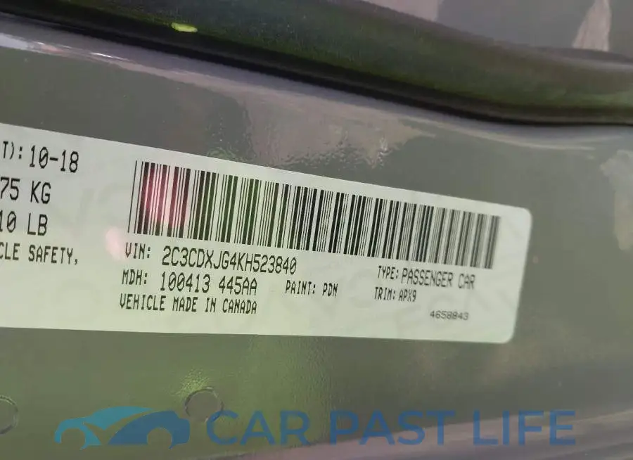 2C3CDXJG4KH523840# 9