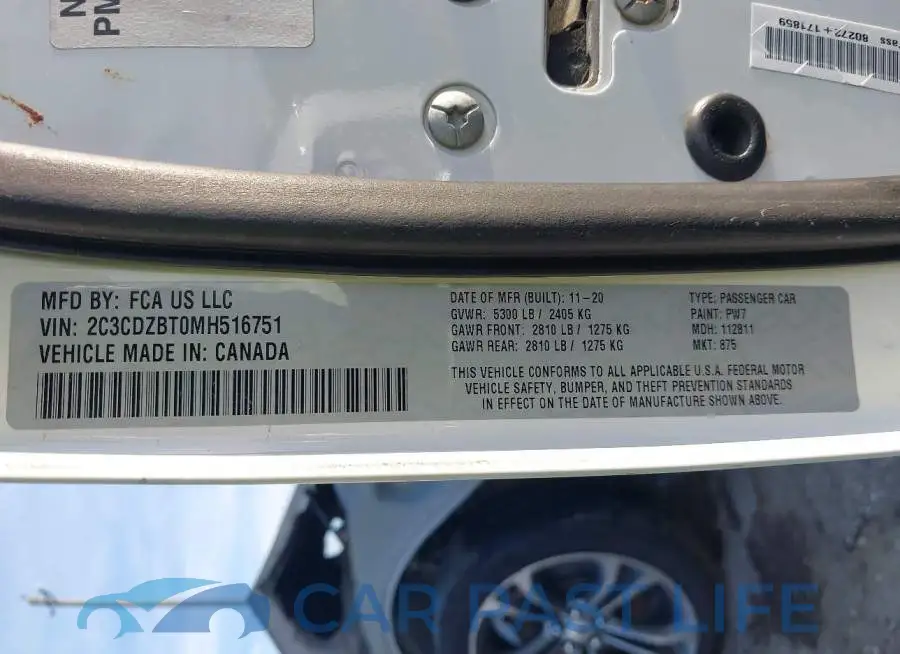 2C3CDZBT0MH516751# 9