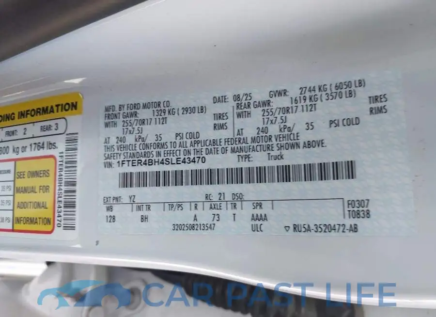 1FTER4BH4SLE43470# 9