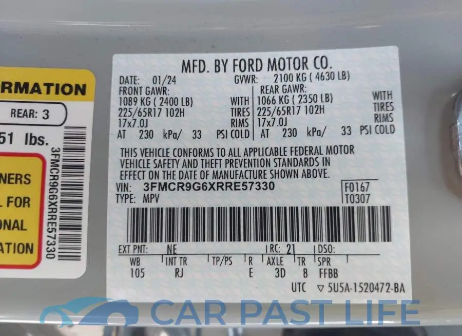 3FMCR9G6XRRE57330# 9