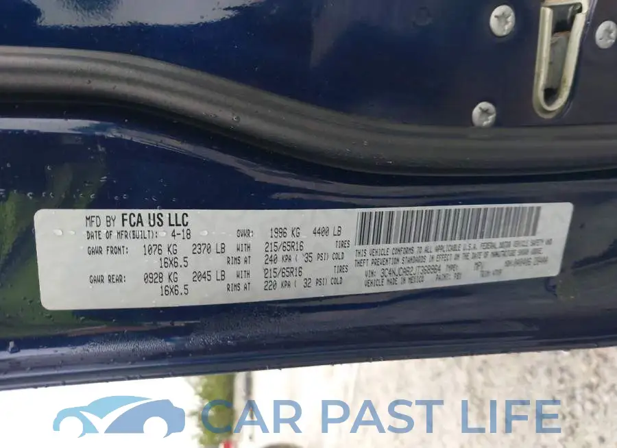 3C4NJCAB2JT368964# 9
