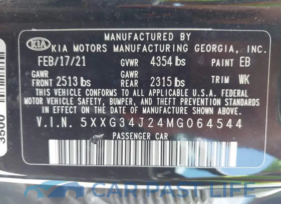 5XXG34J24MG064544# 9